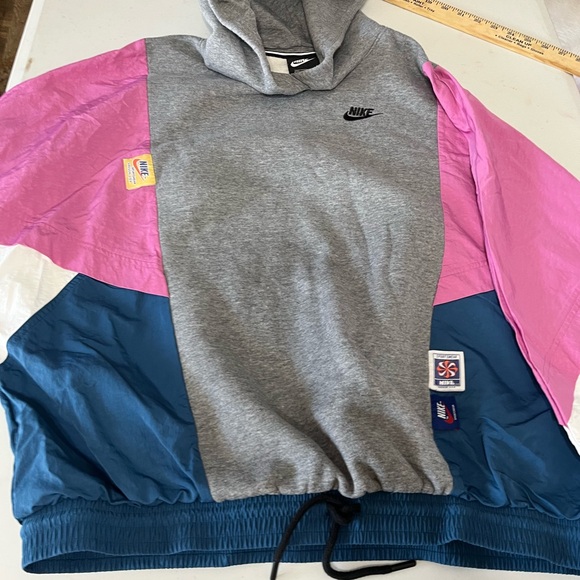 Nike Sportswear Icon Clash Multicolor Hoodie Pullover Windbreaker Womens Size Sm - Picture 10 of 10